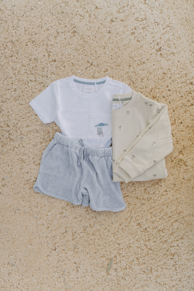 Frottee Shorts 'clear blue'