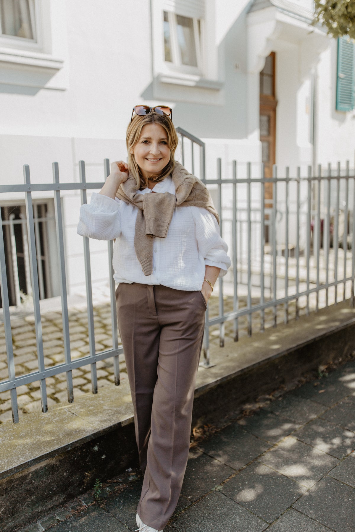Zachte blouse | Wit