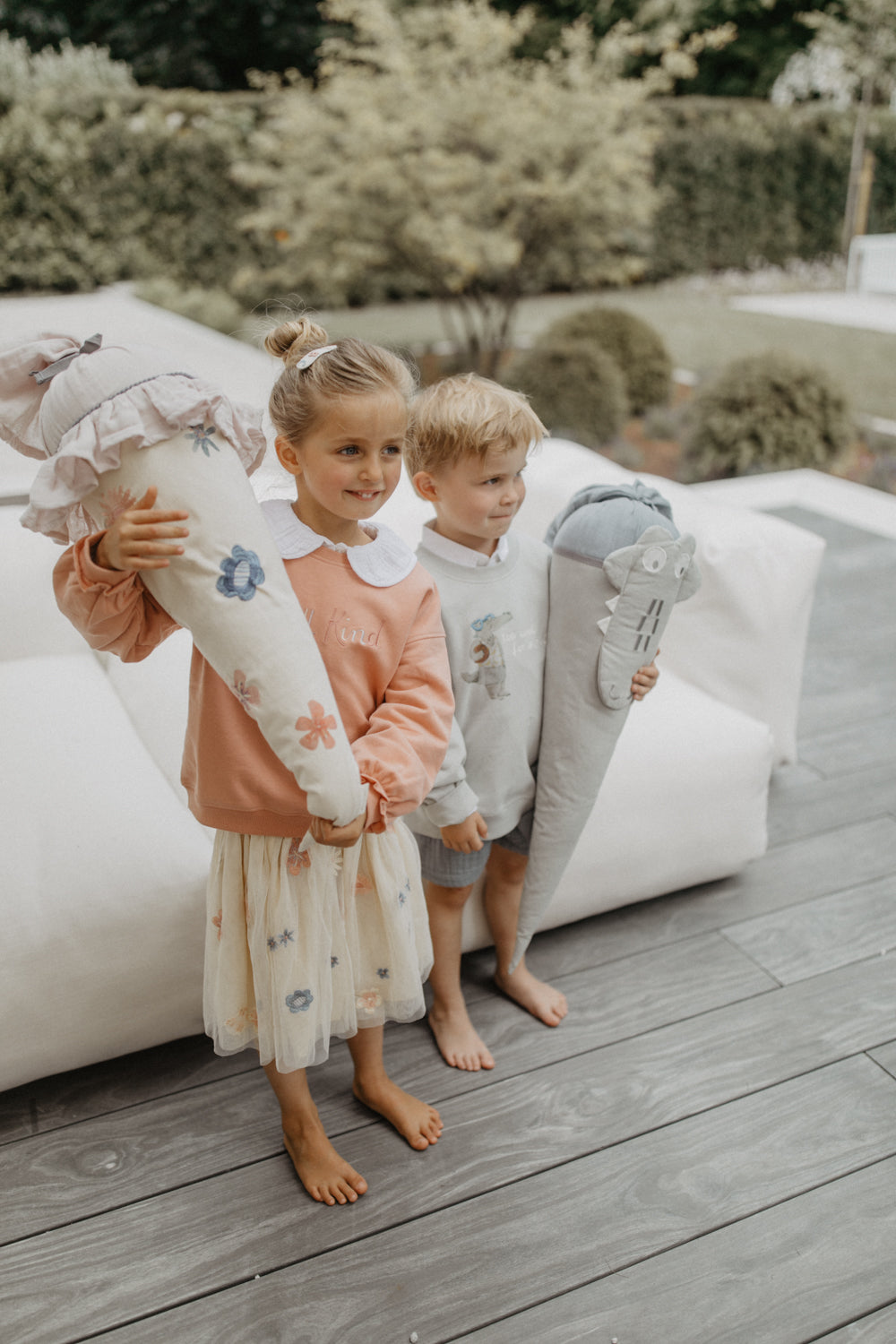 Embroidered Tulle Skirt ‘Flowers’