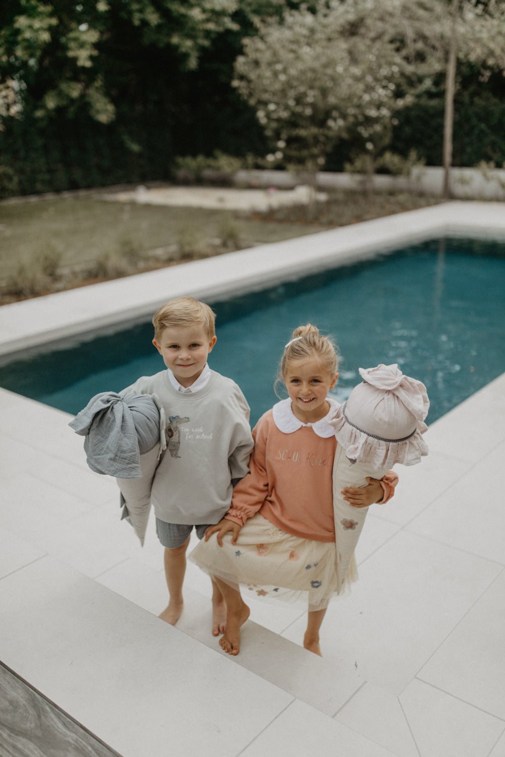 Sweatshirt 'Schulkind' with Frilled Sleeves