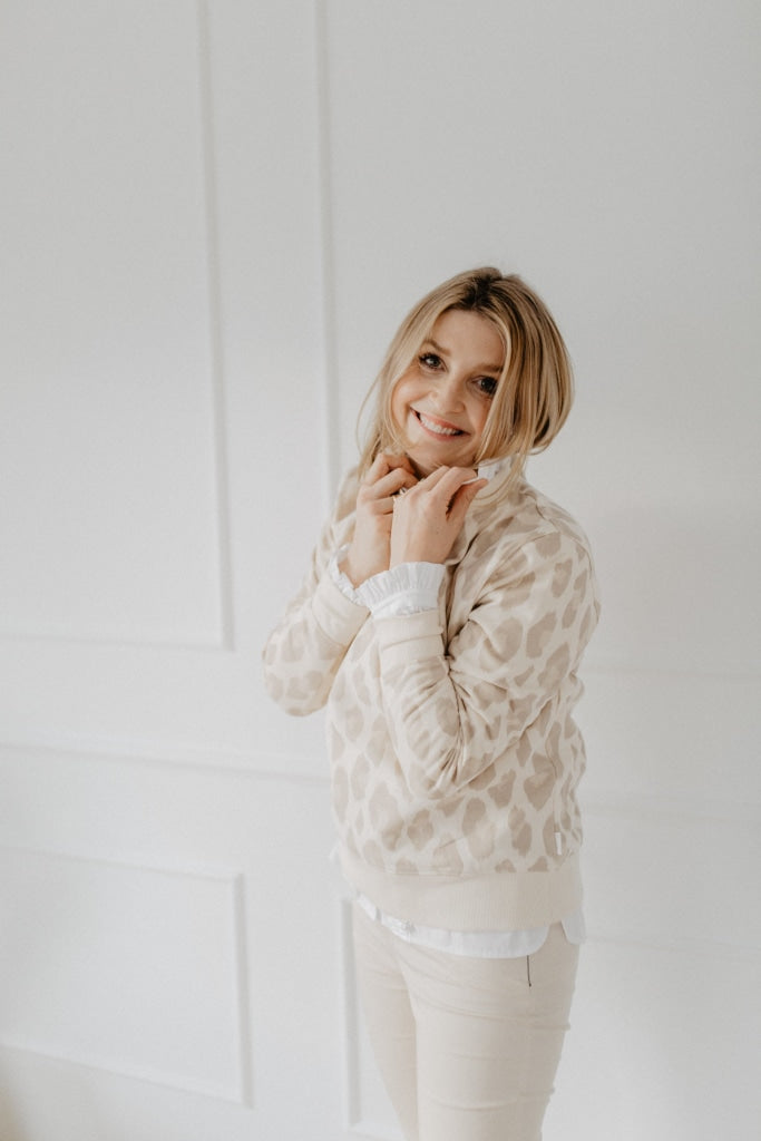 Mini-Me Sweatshirt 'Leoprint' für Frauen