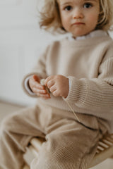 Mini-Me Pullover Powder Gray Aus Merinowolle Für Kinder Hw 23/24