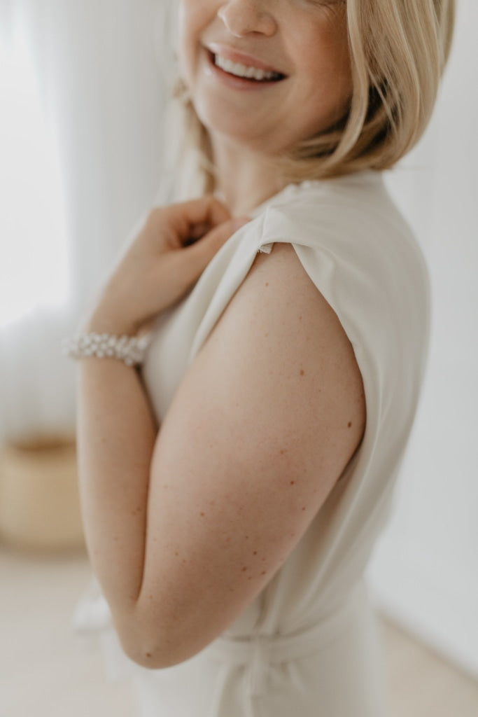 Maxikleid Beige Mit Gürtel Für Frauen