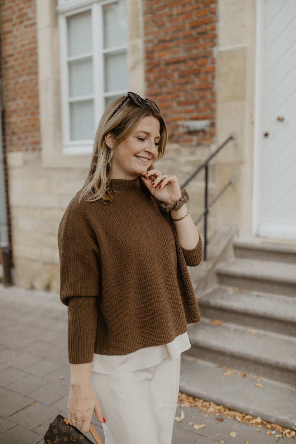 Feinstrickpullover 'Dark Brown'