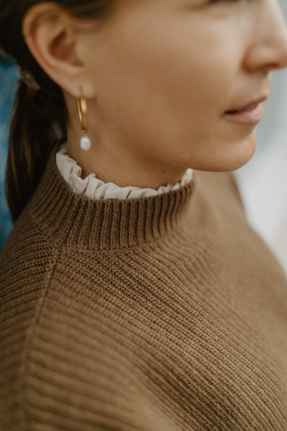 Feinstrickpullover 'Dark Brown'