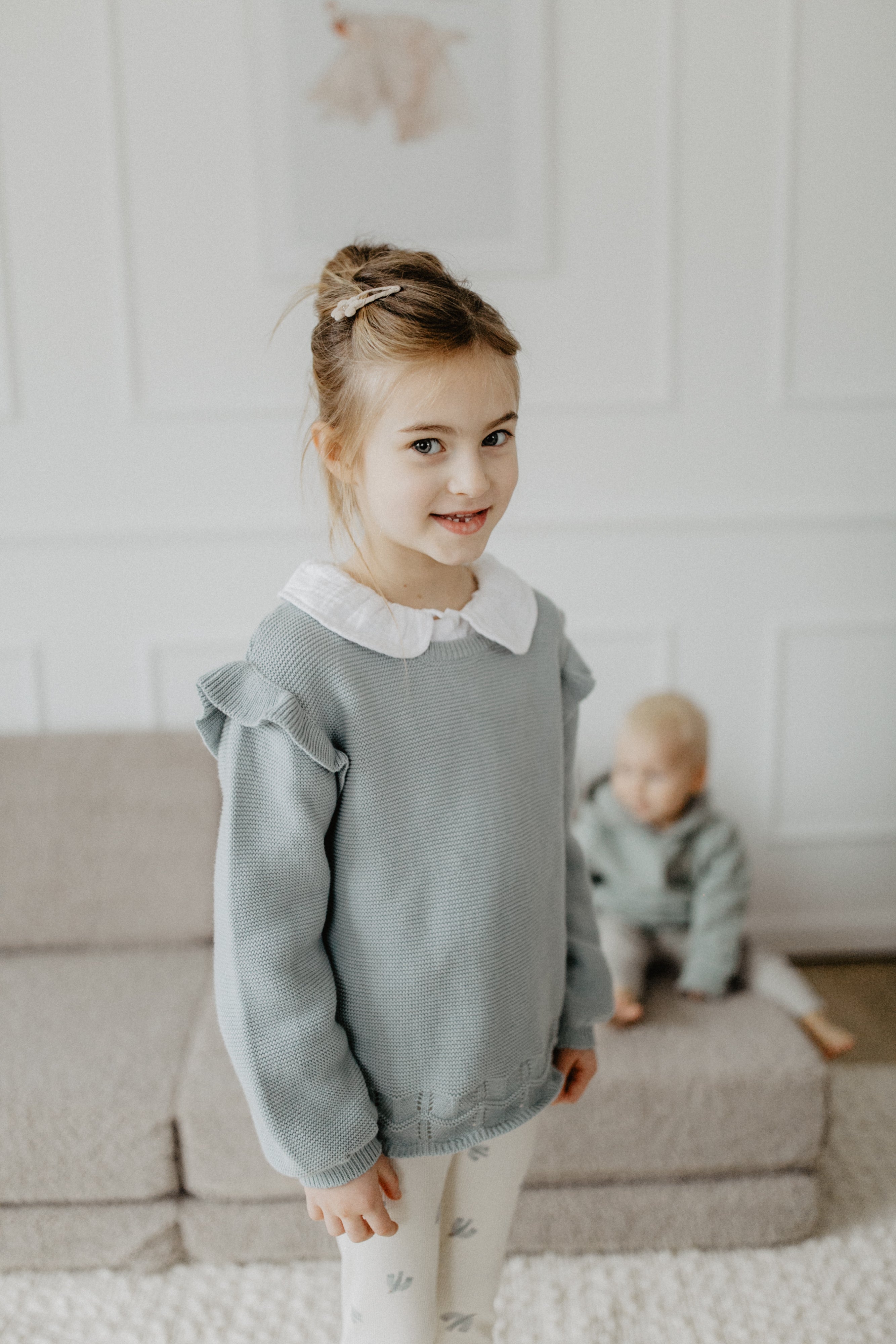Pullover mit Rüschendetails