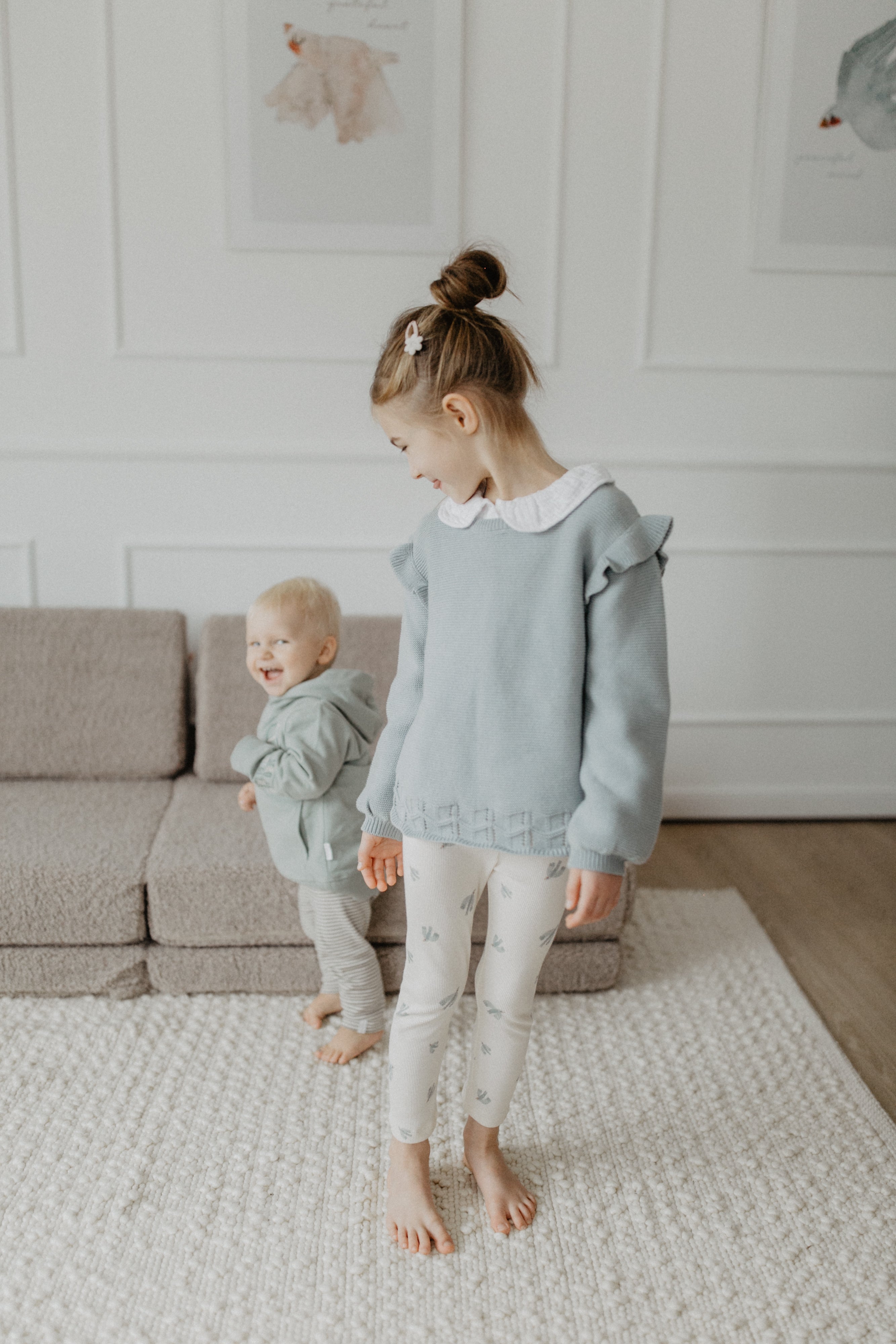 Leggings 'birds' aus Bio-Baumwolle