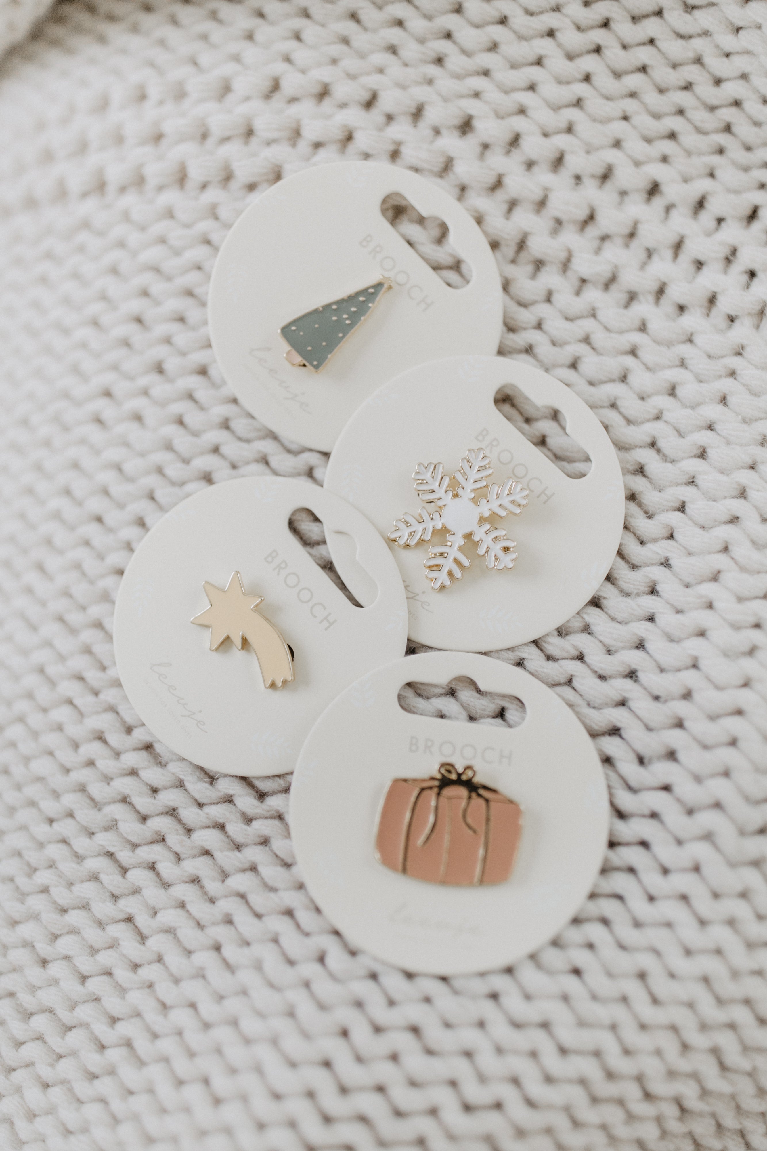 Brosche 'snowflake'