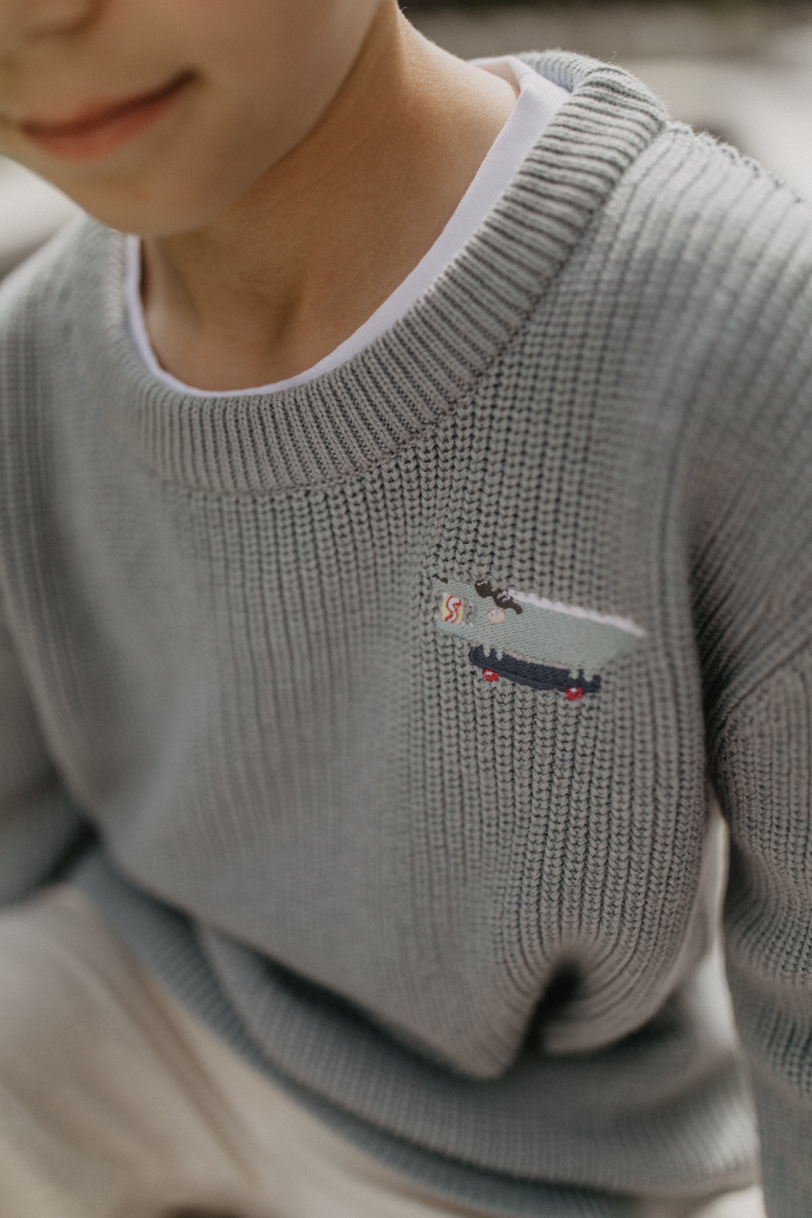 Chunky Knit Jumper 'Crocodile'