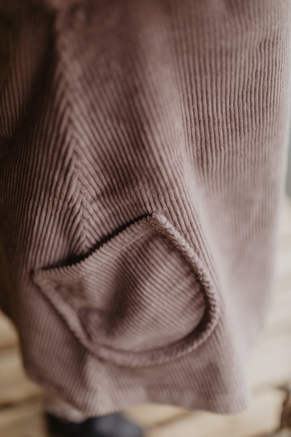 Corduroy Dress with Pockets 'lilac'