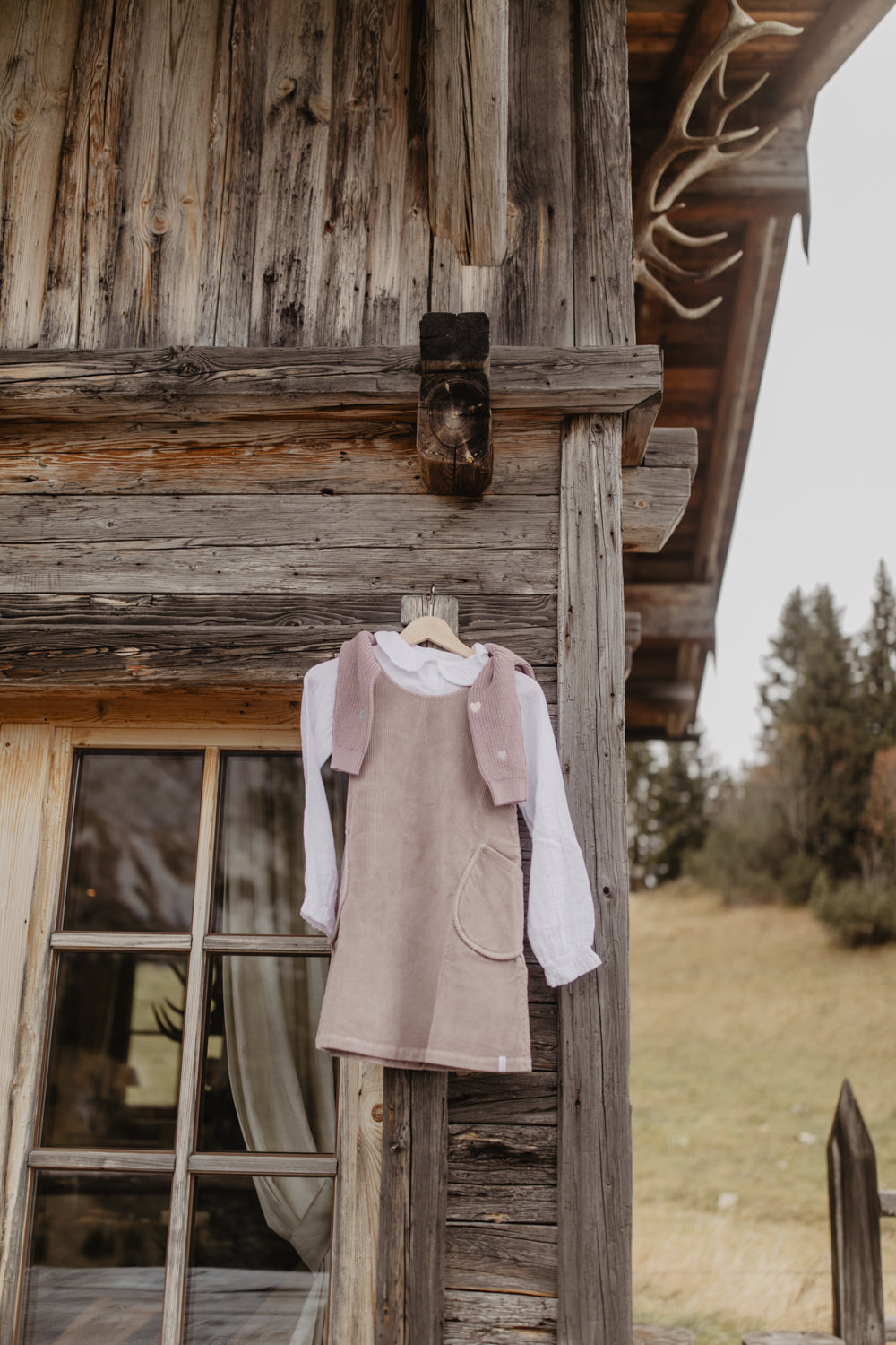 Corduroy Dress with Pockets 'dusty rose'