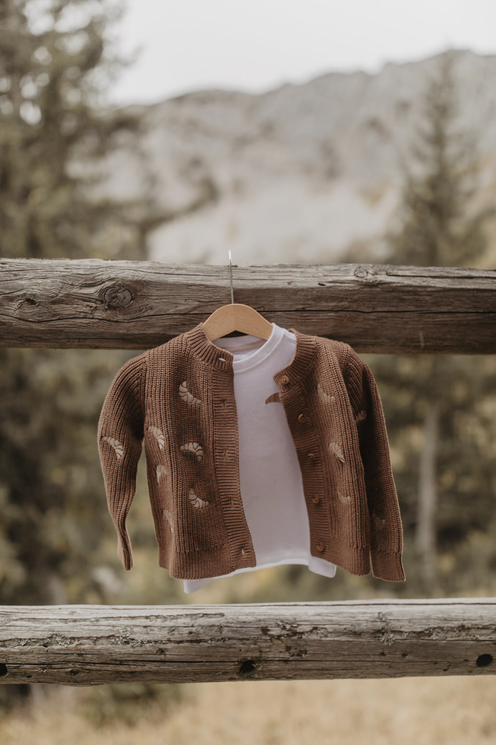 Chunky Knit Cardigan 'Croissants'