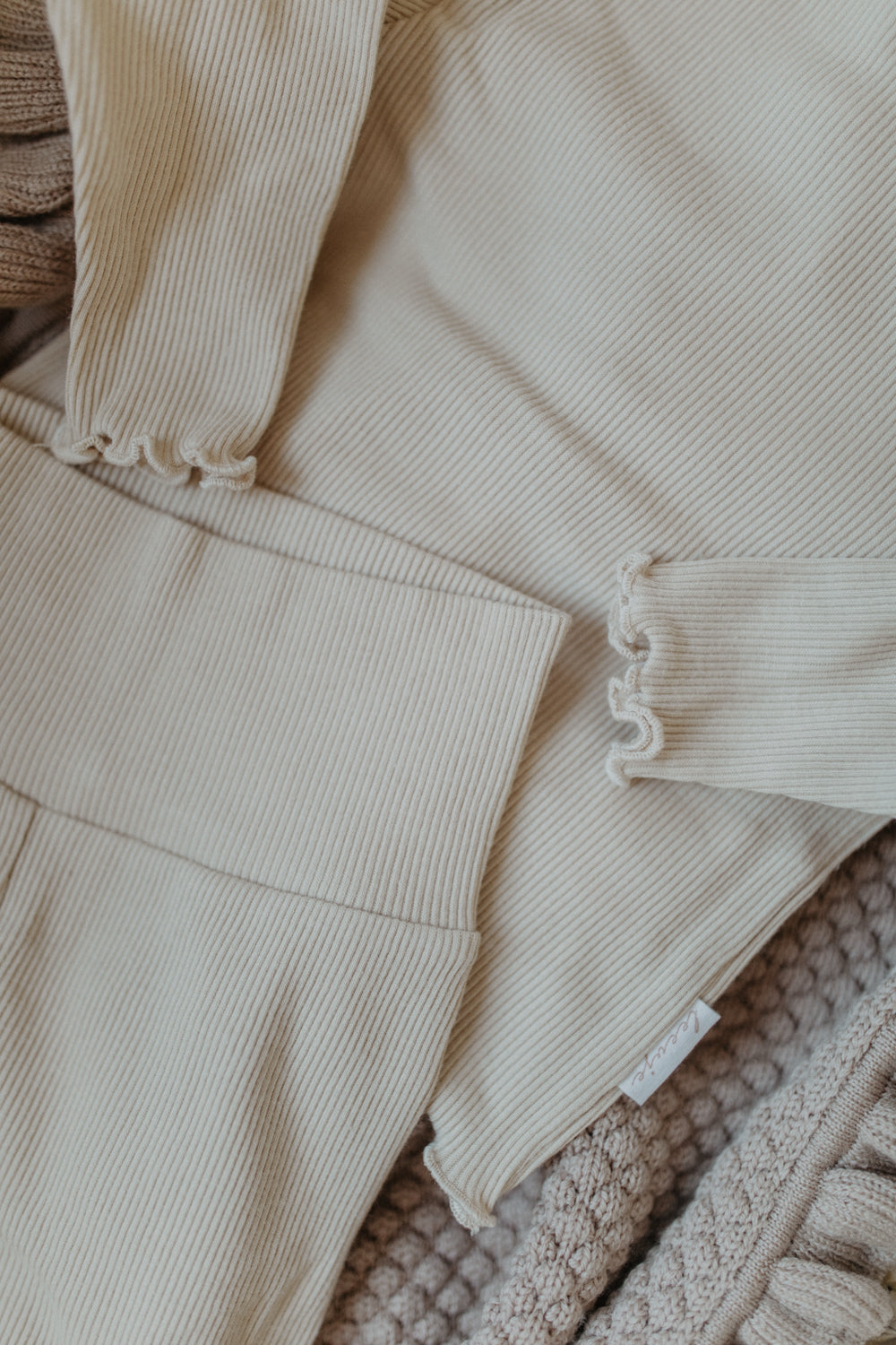 Baby-Leggings aus Bio-Baumwolle 'light beige'