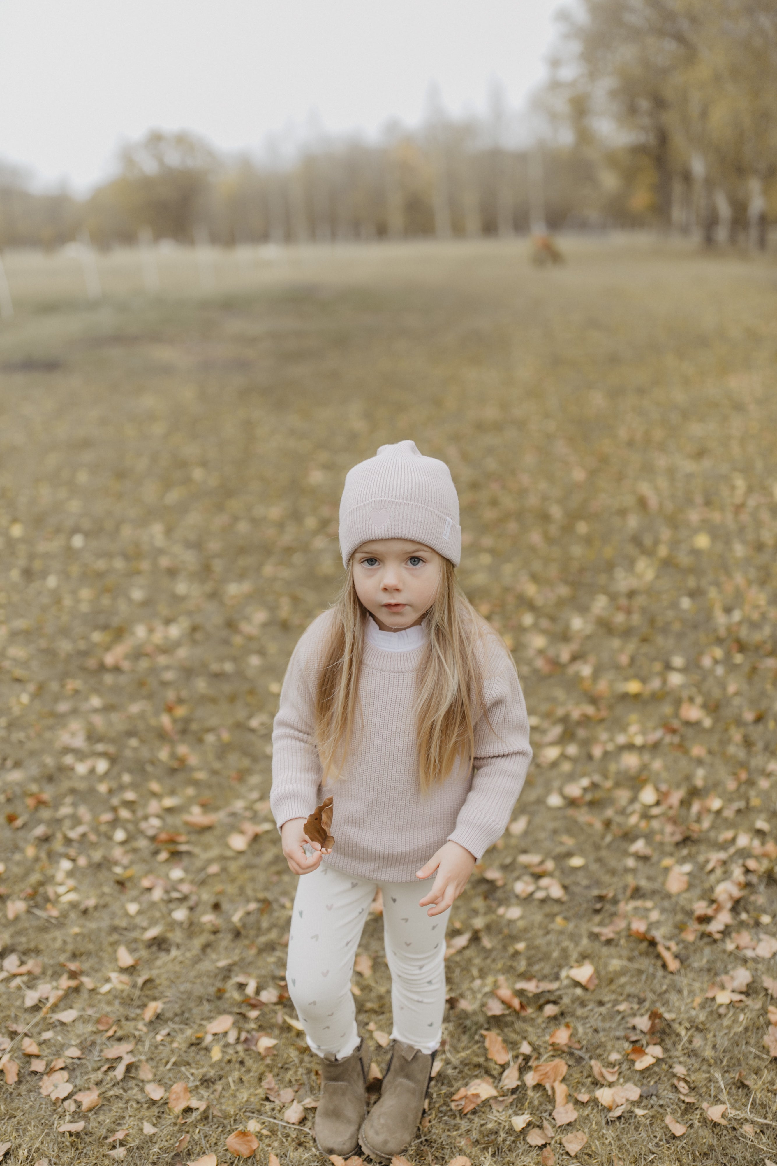 Leggings 'hearts' mit Schleife aus Bio-Baumwolle