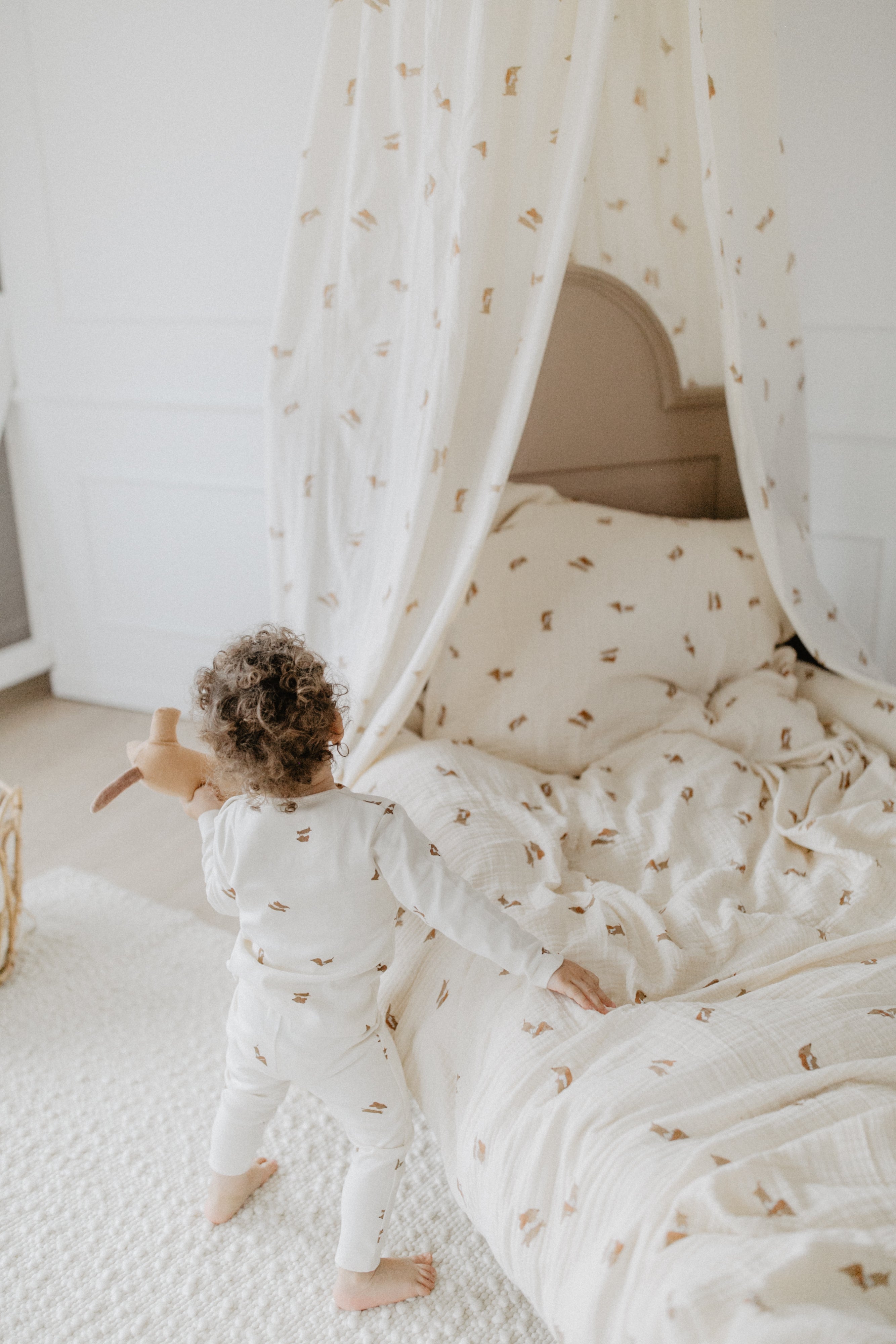 Pyjama Set 'little dog' aus Bio-Baumwolle