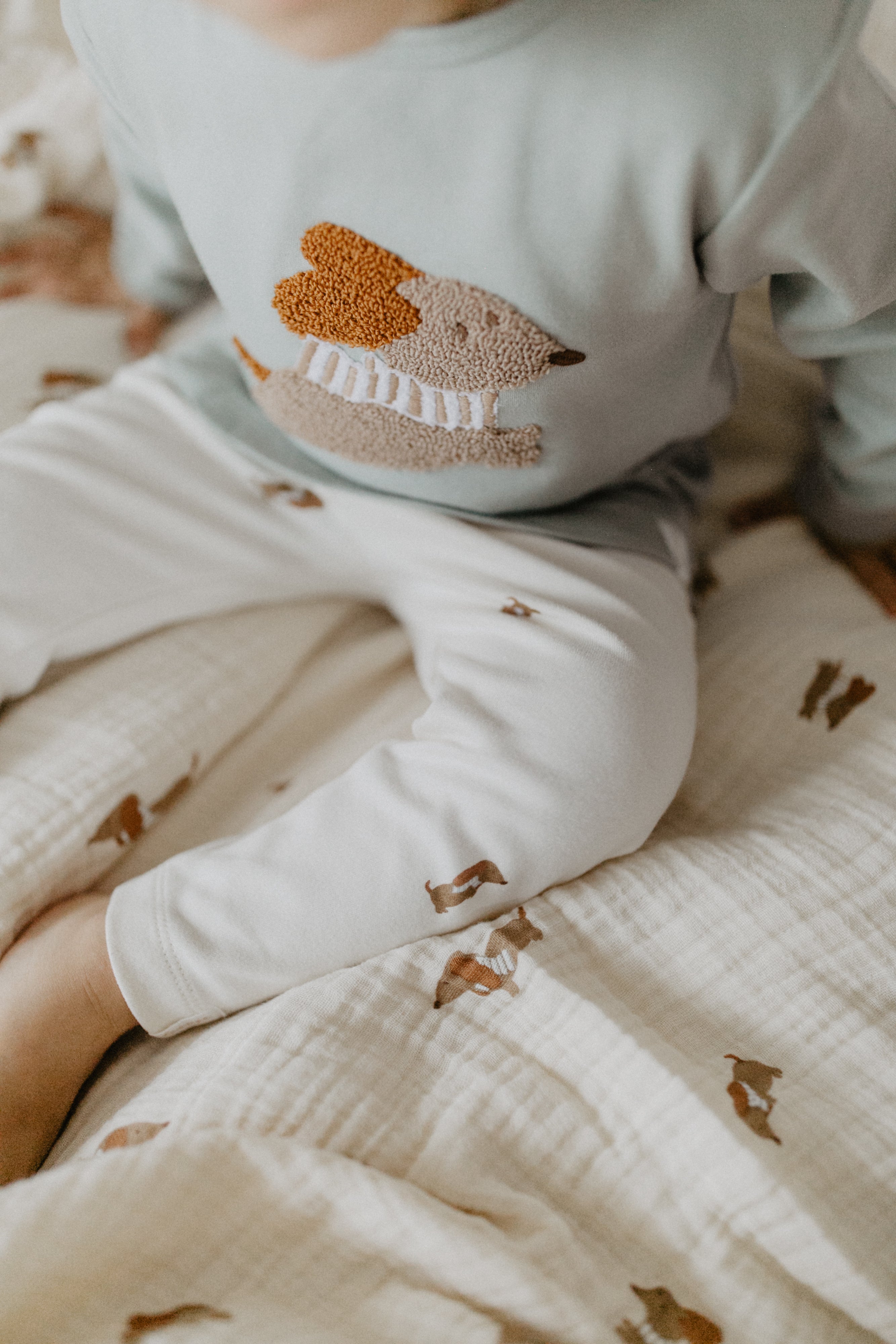 Pyjama Set 'terry dog' aus Bio-Baumwolle