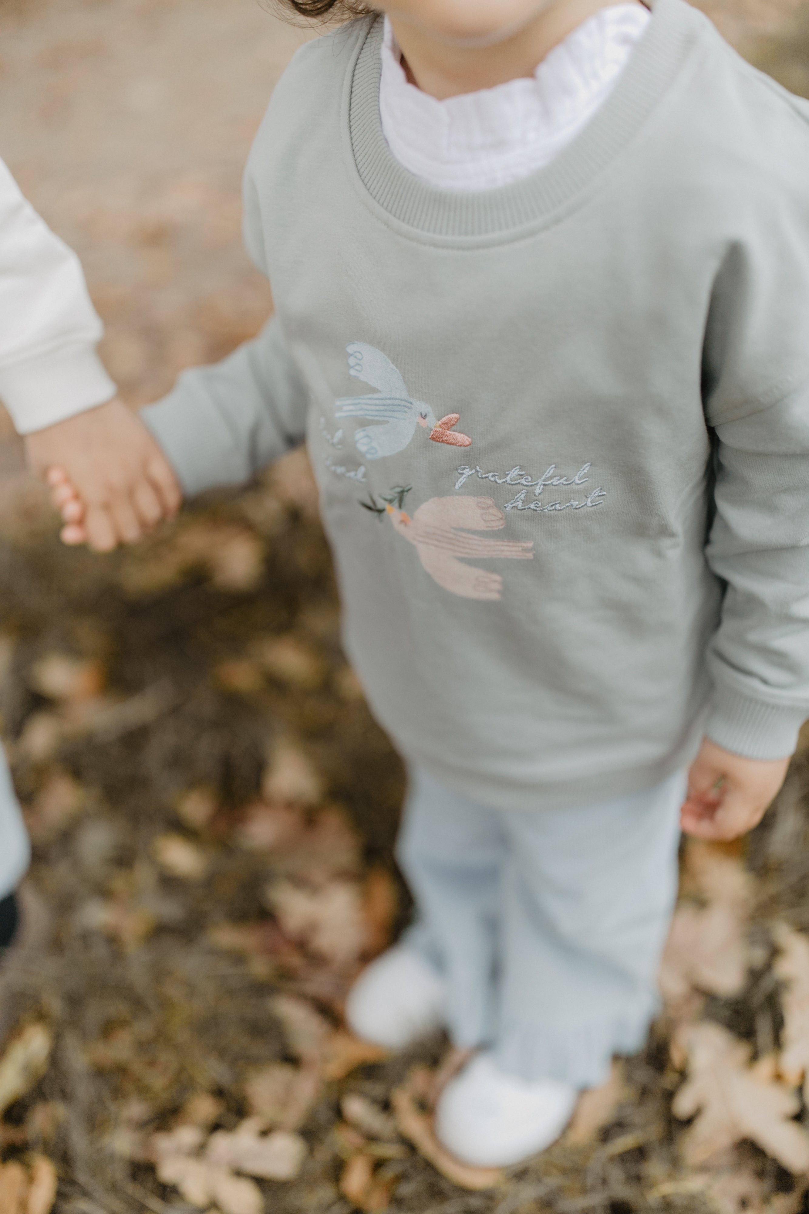 Oversized Sweatshirt 'peaceful mind, grateful heart'