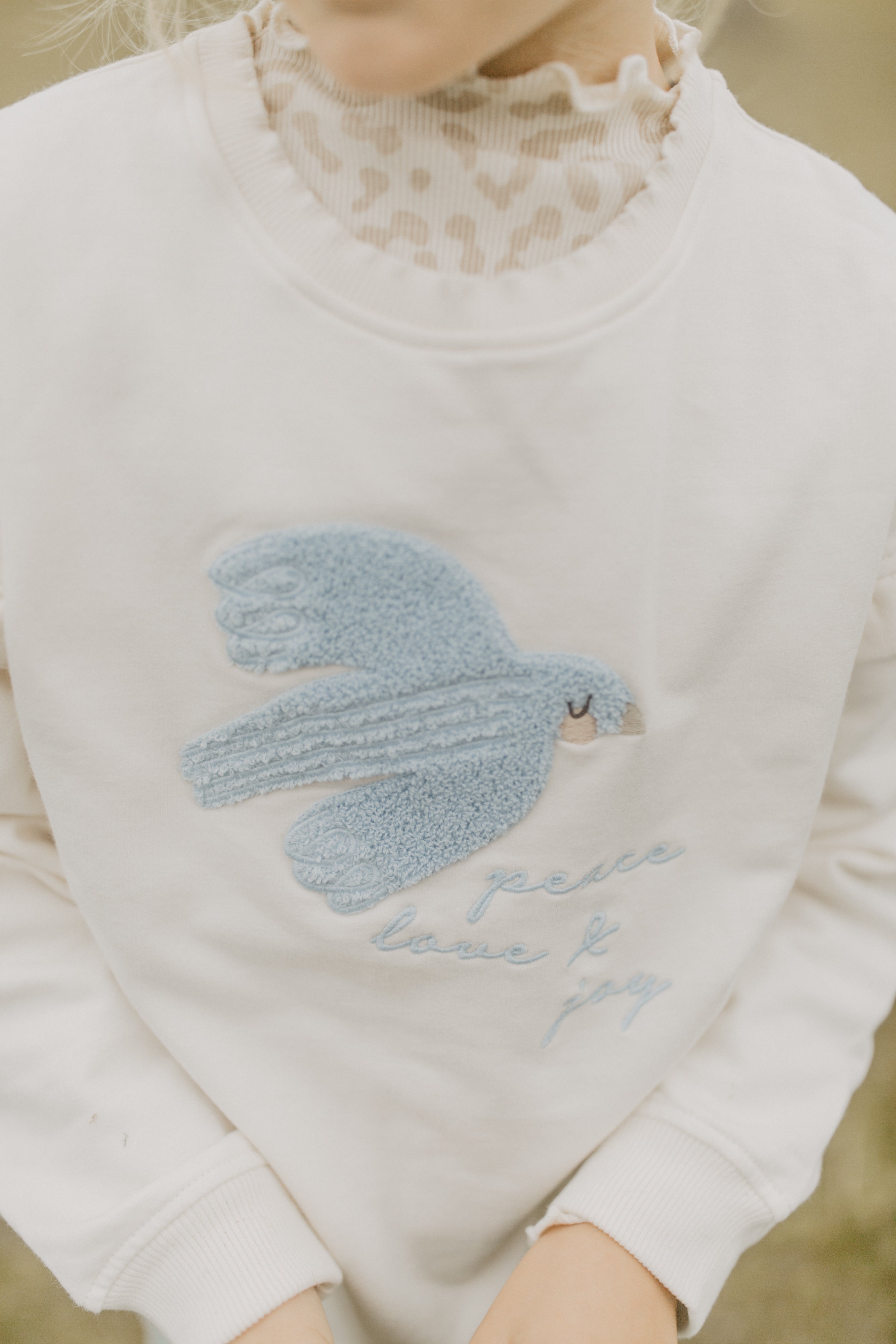 Longsleeve 'leo' mit hohem Kragen