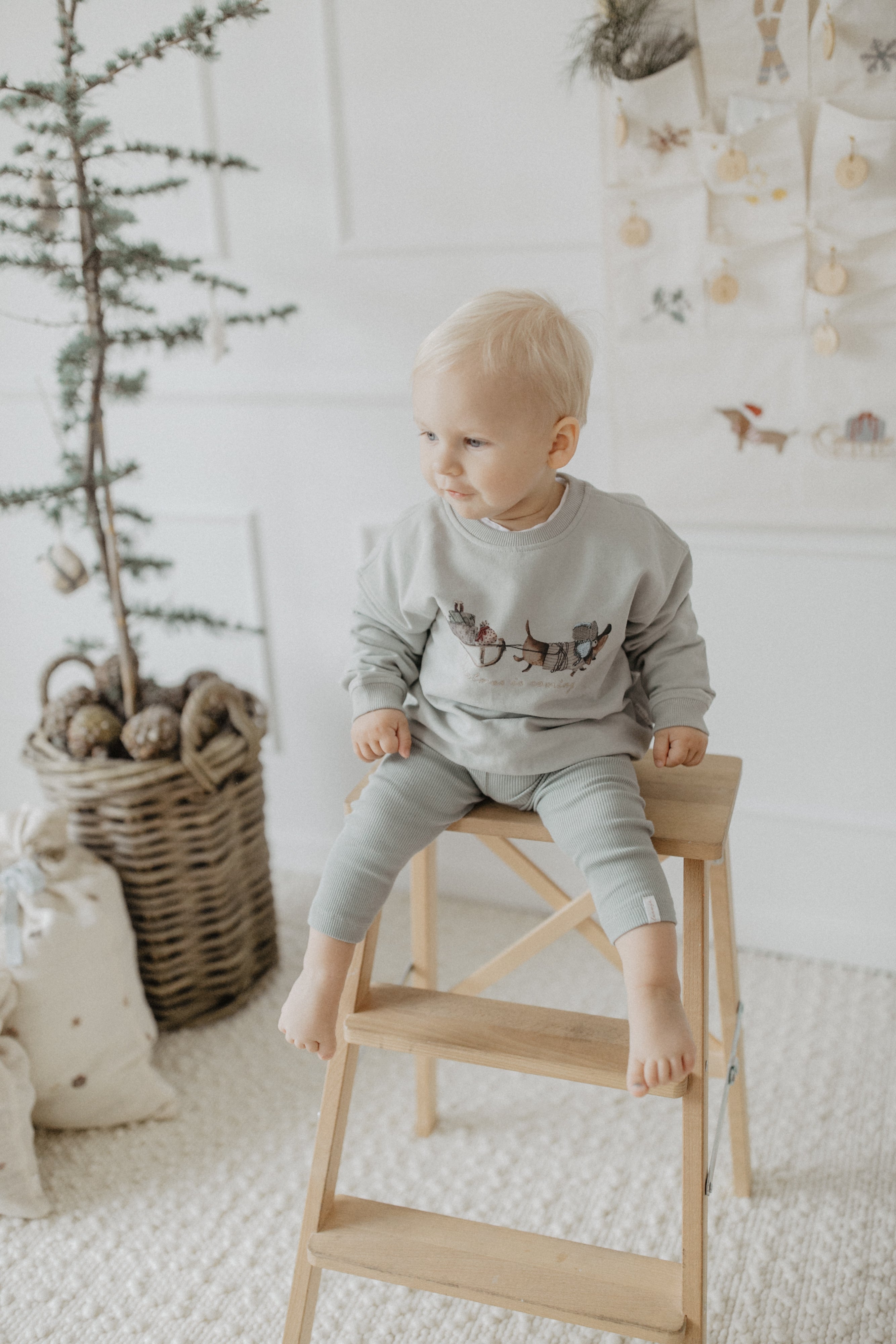 Unisex Oversized Sweatshirt Dackel 'christmas is coming'