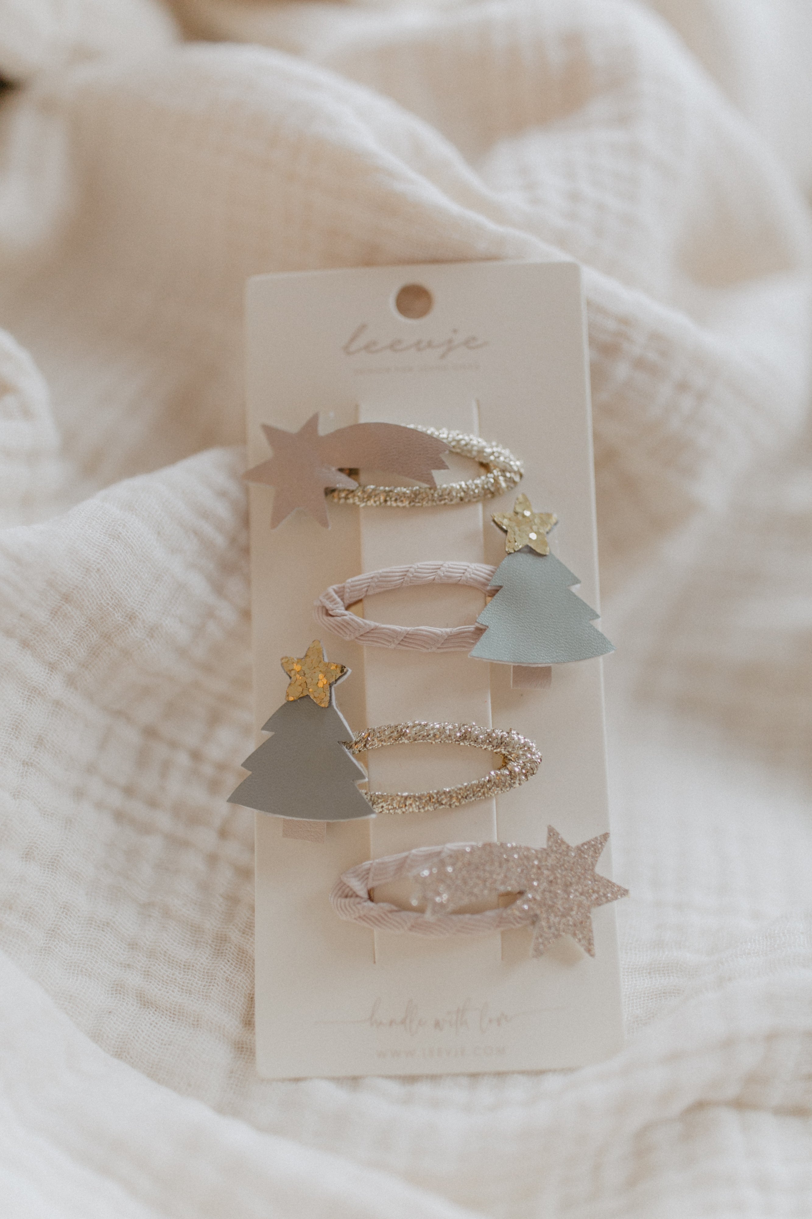 Haarspangen 'christmas tree clips'