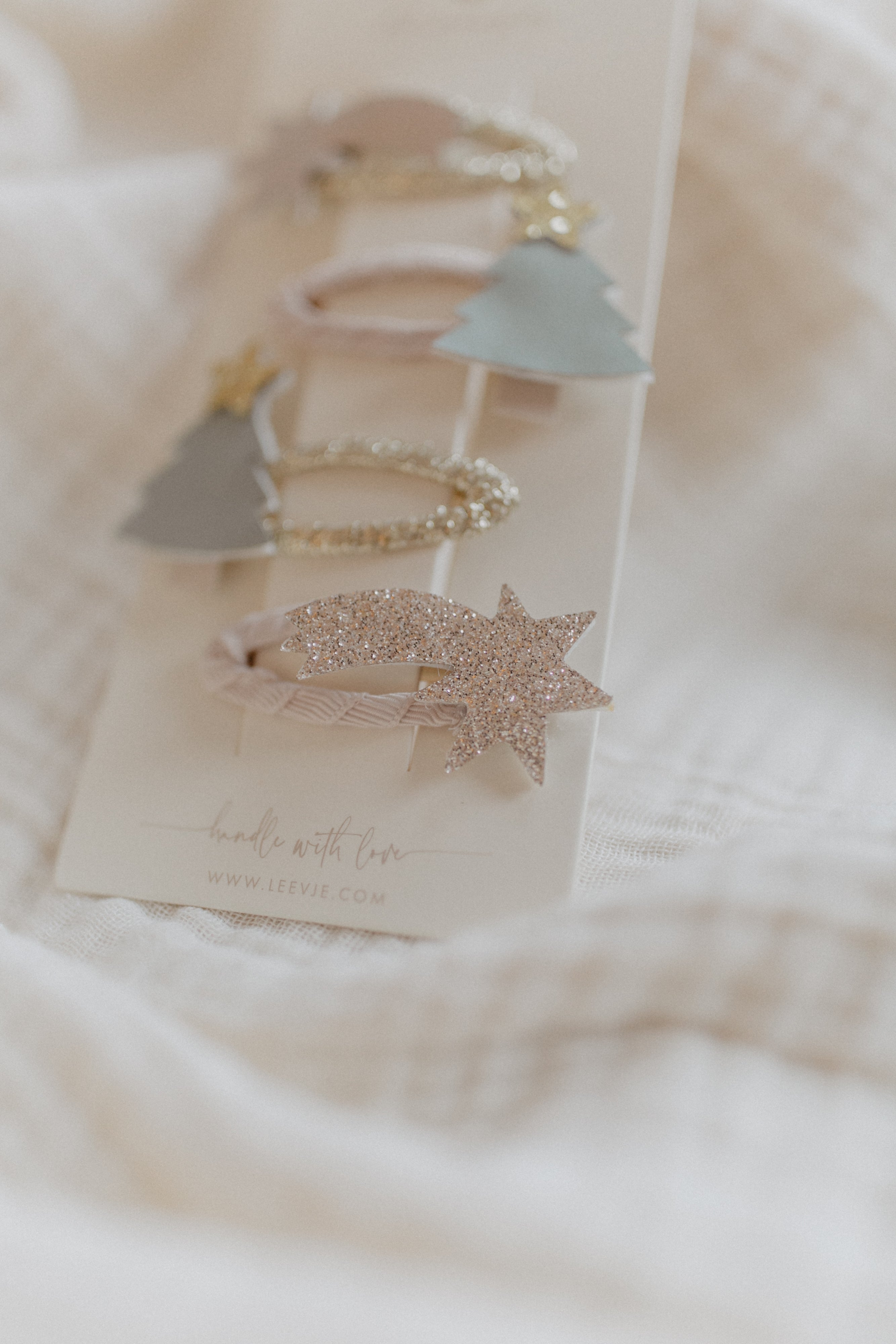 Haarspangen 'christmas tree clips'