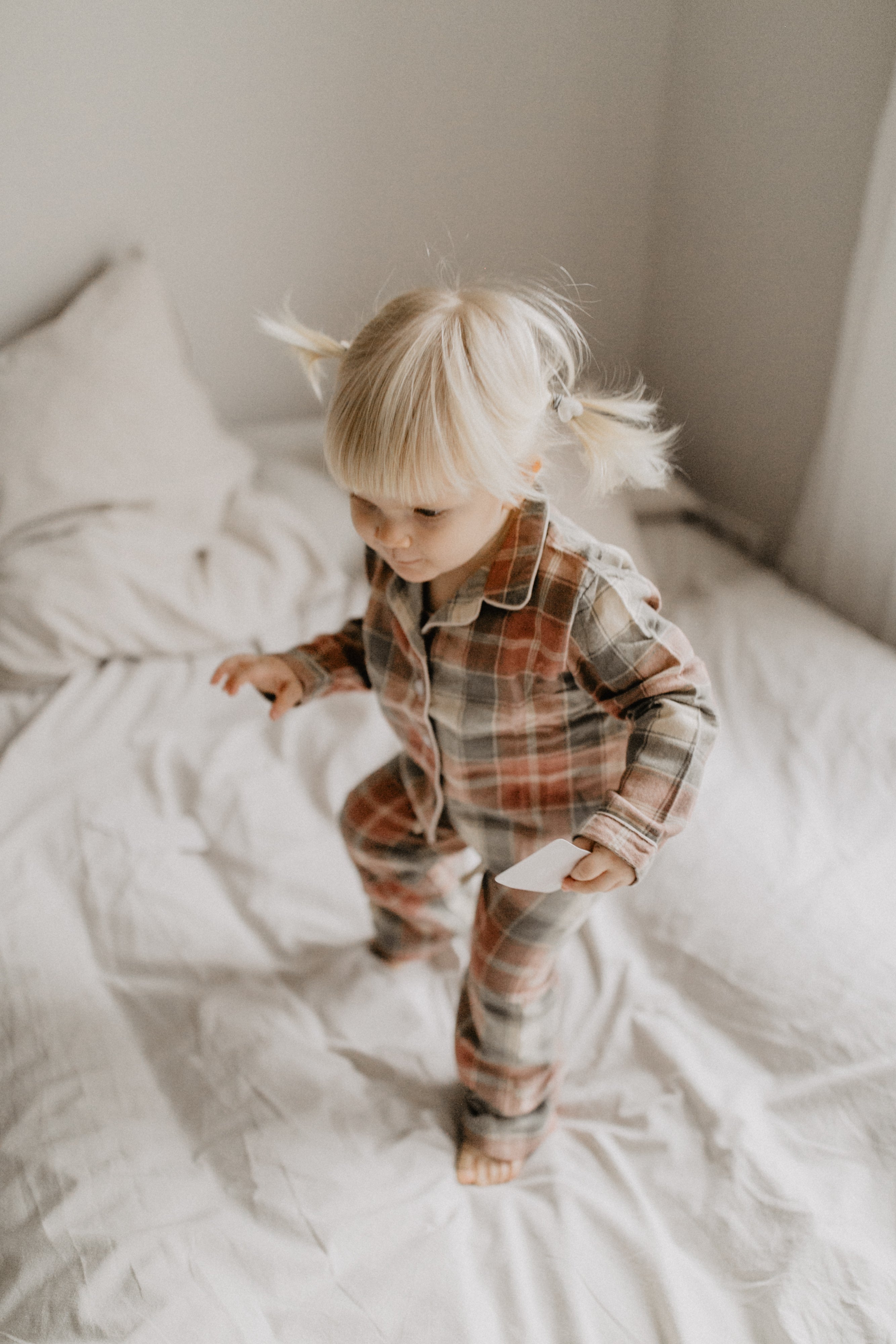 Pyjama Set 'red & green' aus Flanell