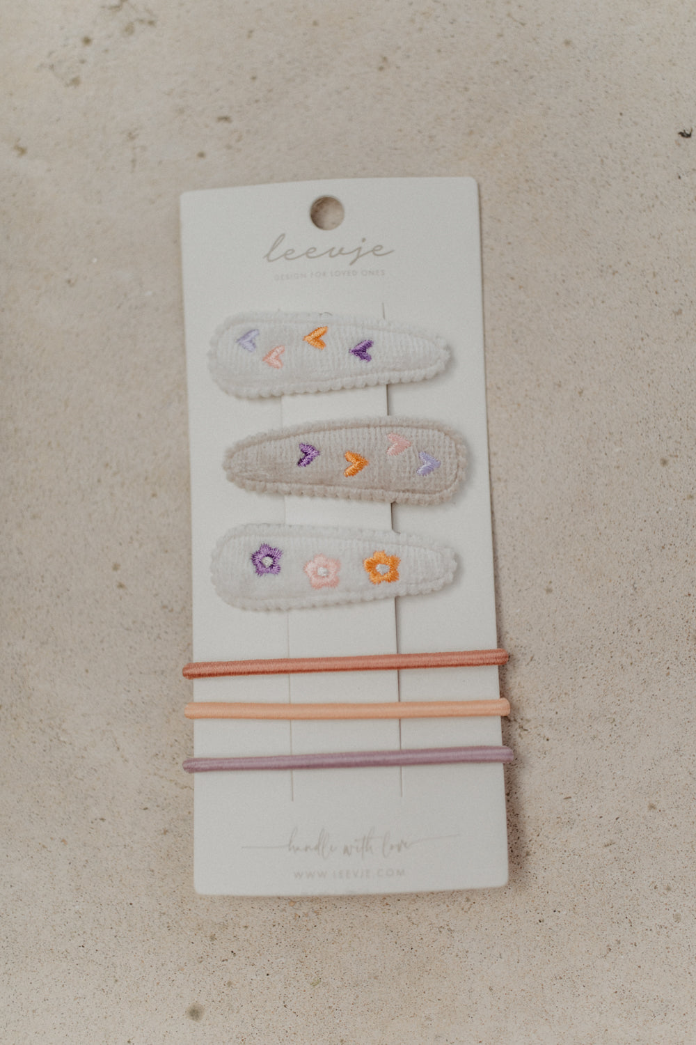 Hair Clips 'Hearts & Flowers Mix'