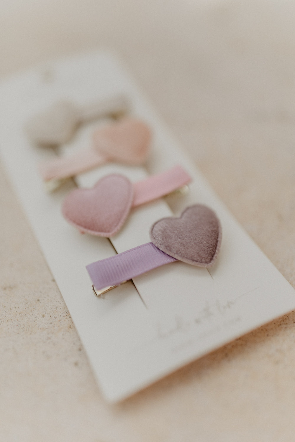 Hair Clips 'Velvet Hearts'