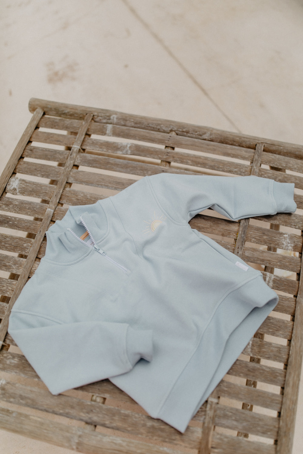 Unisex Quarter-Zip Sweatshirt 'Salt Sand Sea'
