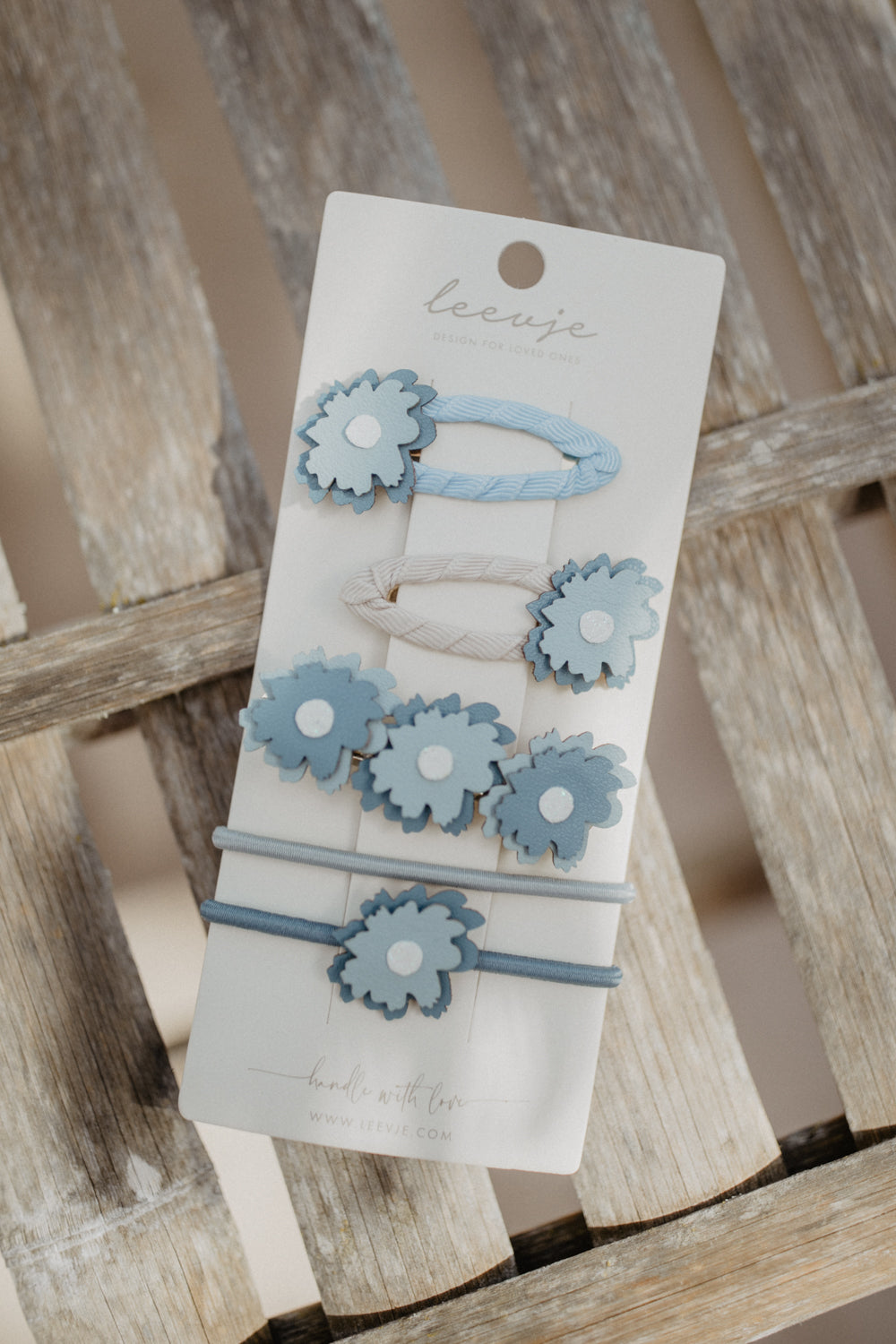 Hair Clips 'Blue Flowers Mix'