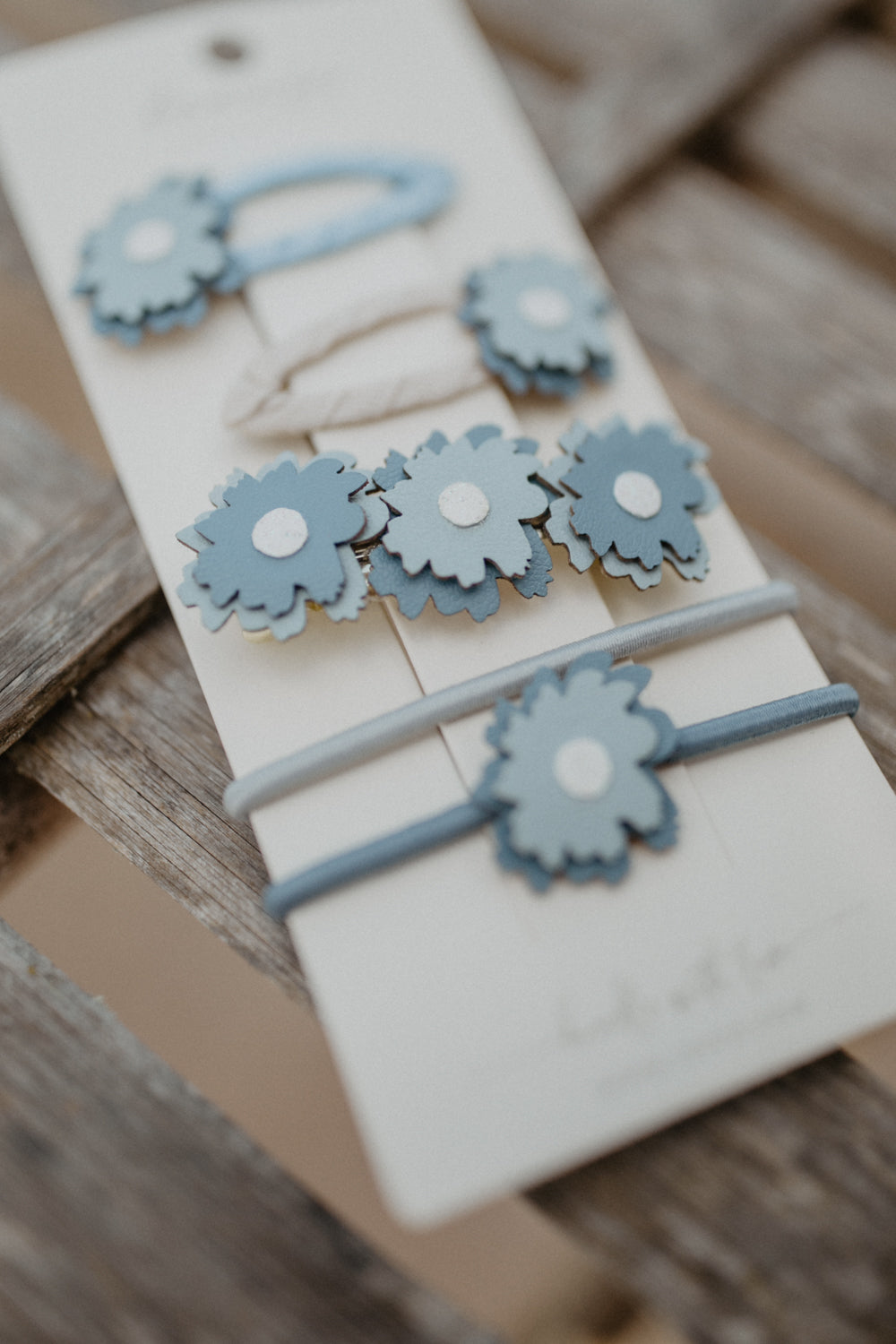 Hair Clips 'Blue Flowers Mix'
