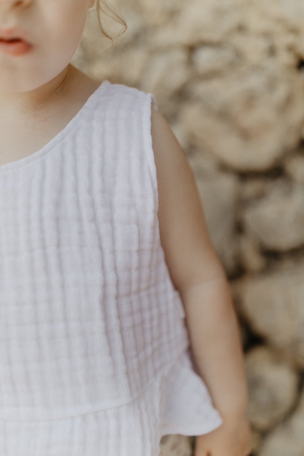 Frill Hem Muslin Top