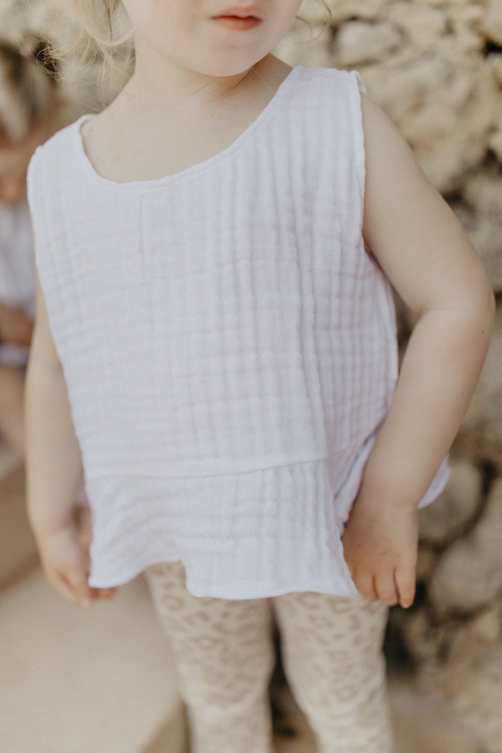 Frill Hem Muslin Top