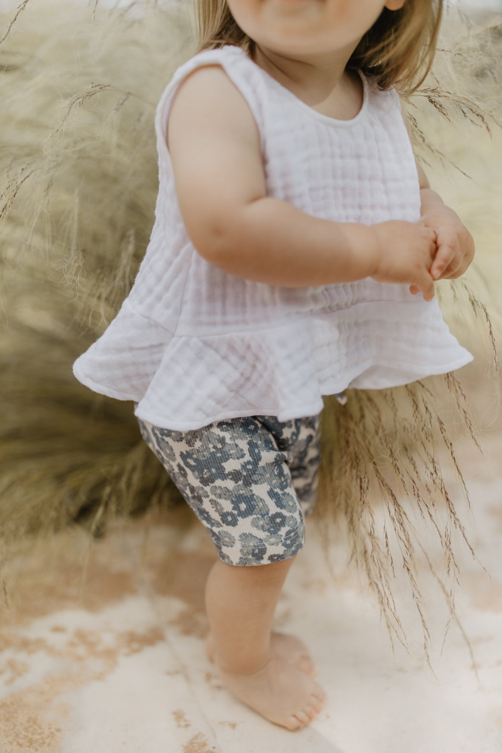 Frill Hem Muslin Top