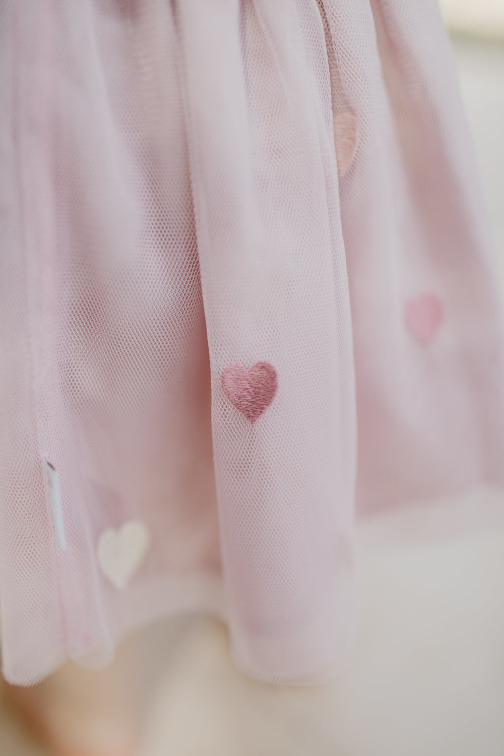Embroidered Tulle Skirt ‘Hearts’
