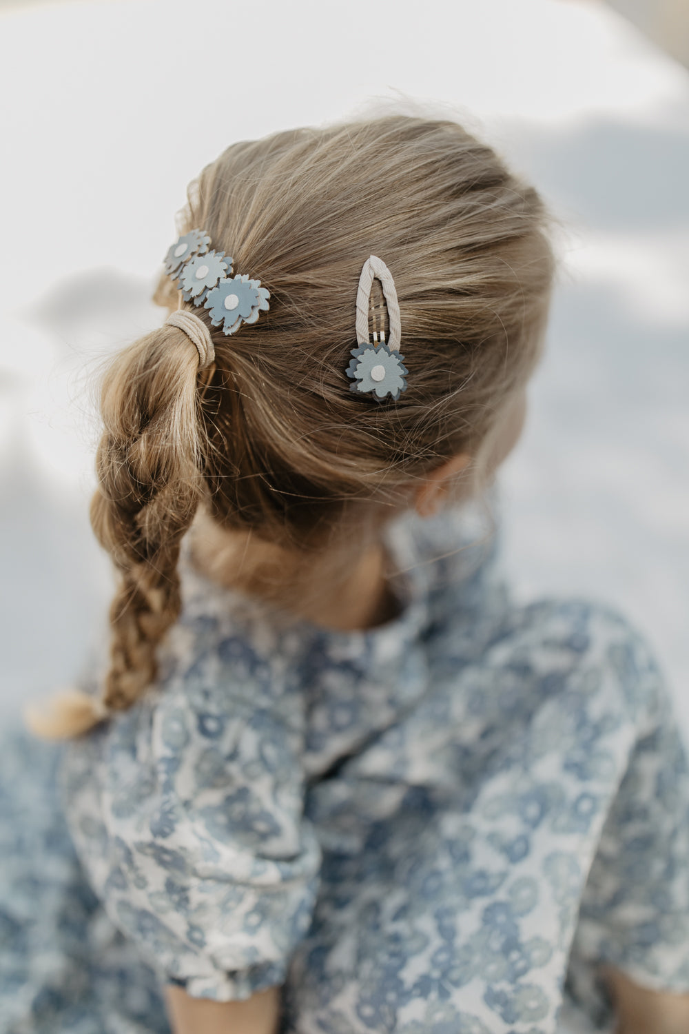 Hair Clips 'Blue Flowers Mix'