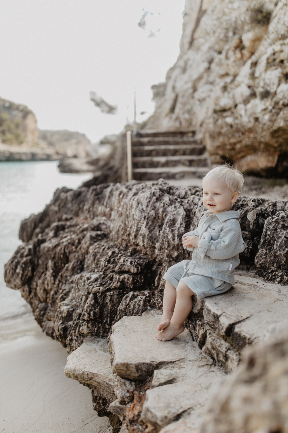 Musselinhemd 'soft green'