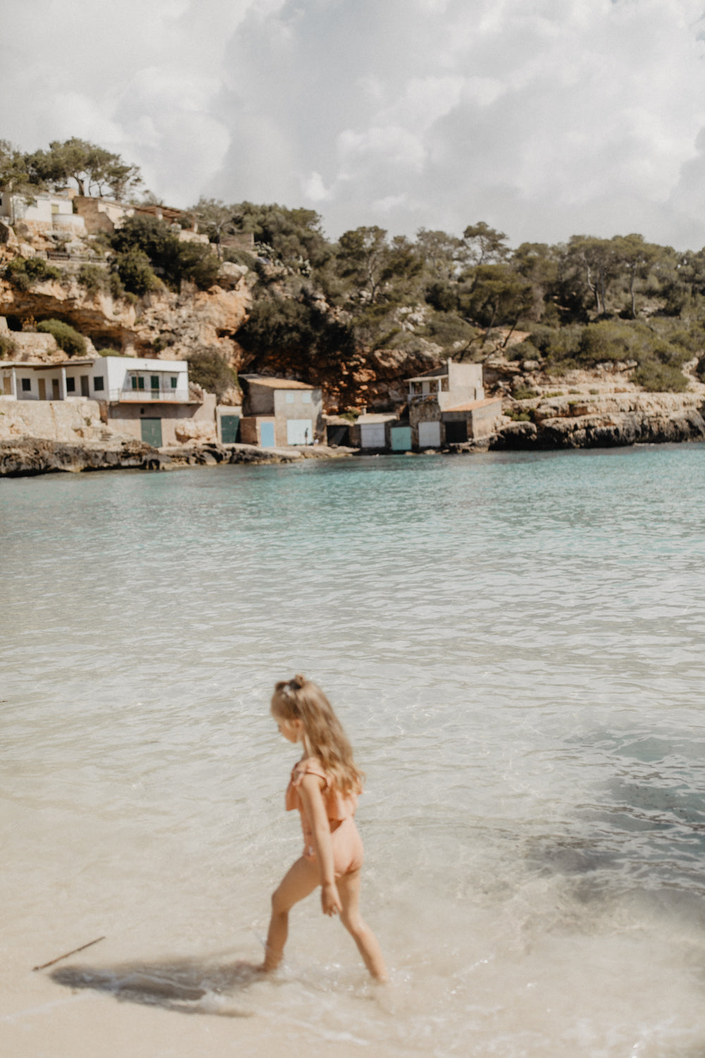 Frilled Swimsuit 'Terracotta'