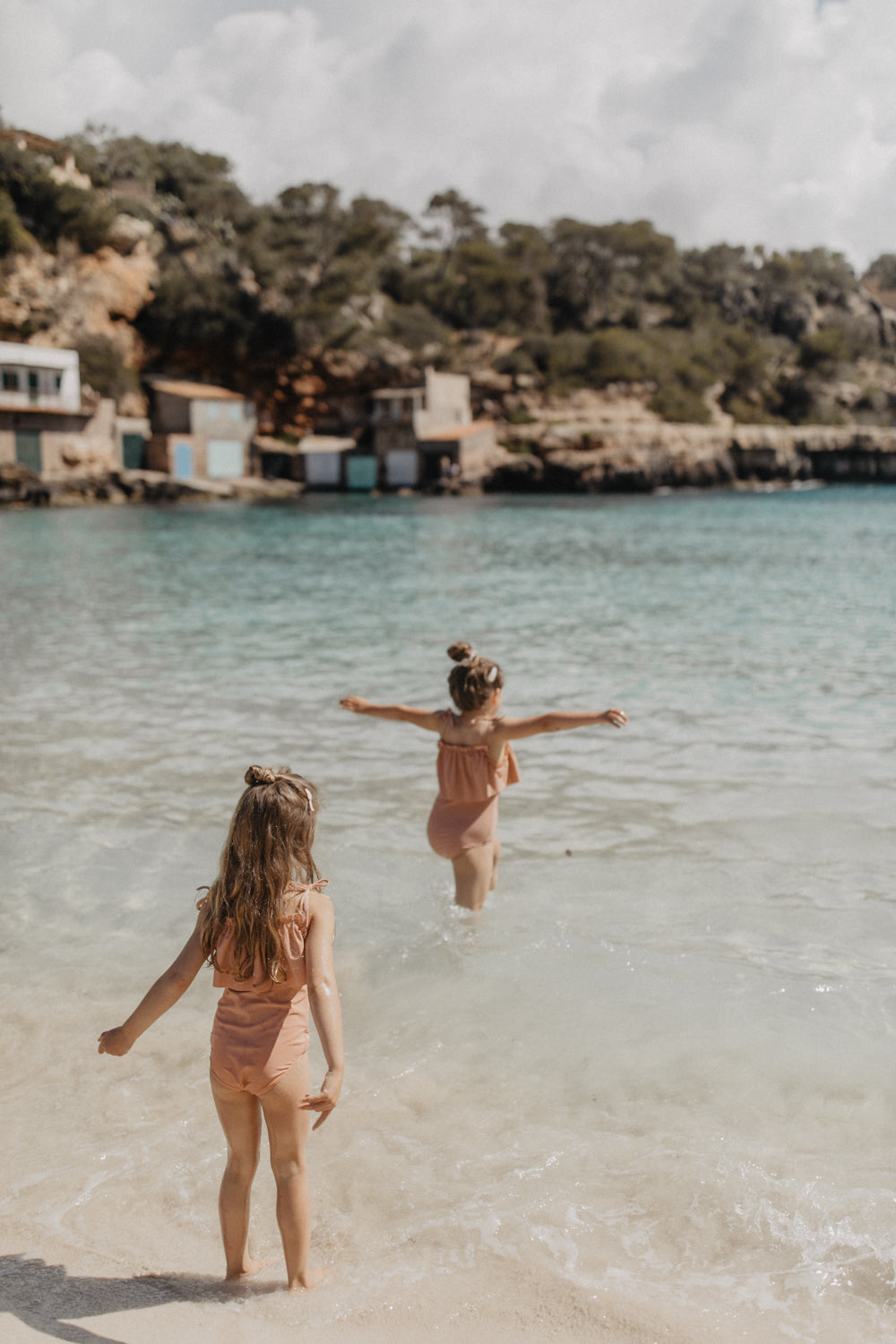 Frilled Swimsuit 'Terracotta'