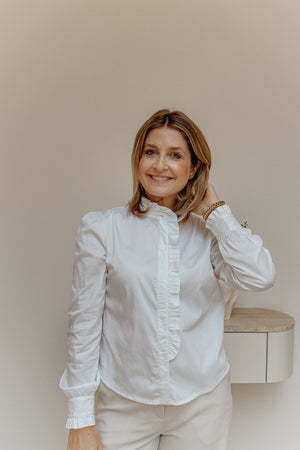 Romantische blouse | Wit
