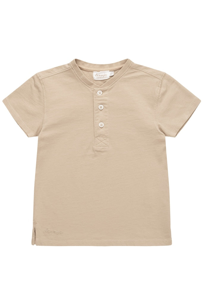 T-Shirt Mit Knopfleiste Tan / 62/68 T-Shirts