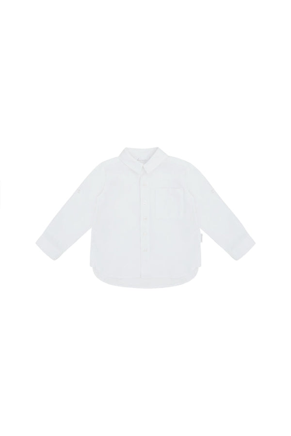 Flanellhemd Mit Durchgehender Knopfleiste White / 62/68 Hw 23/24