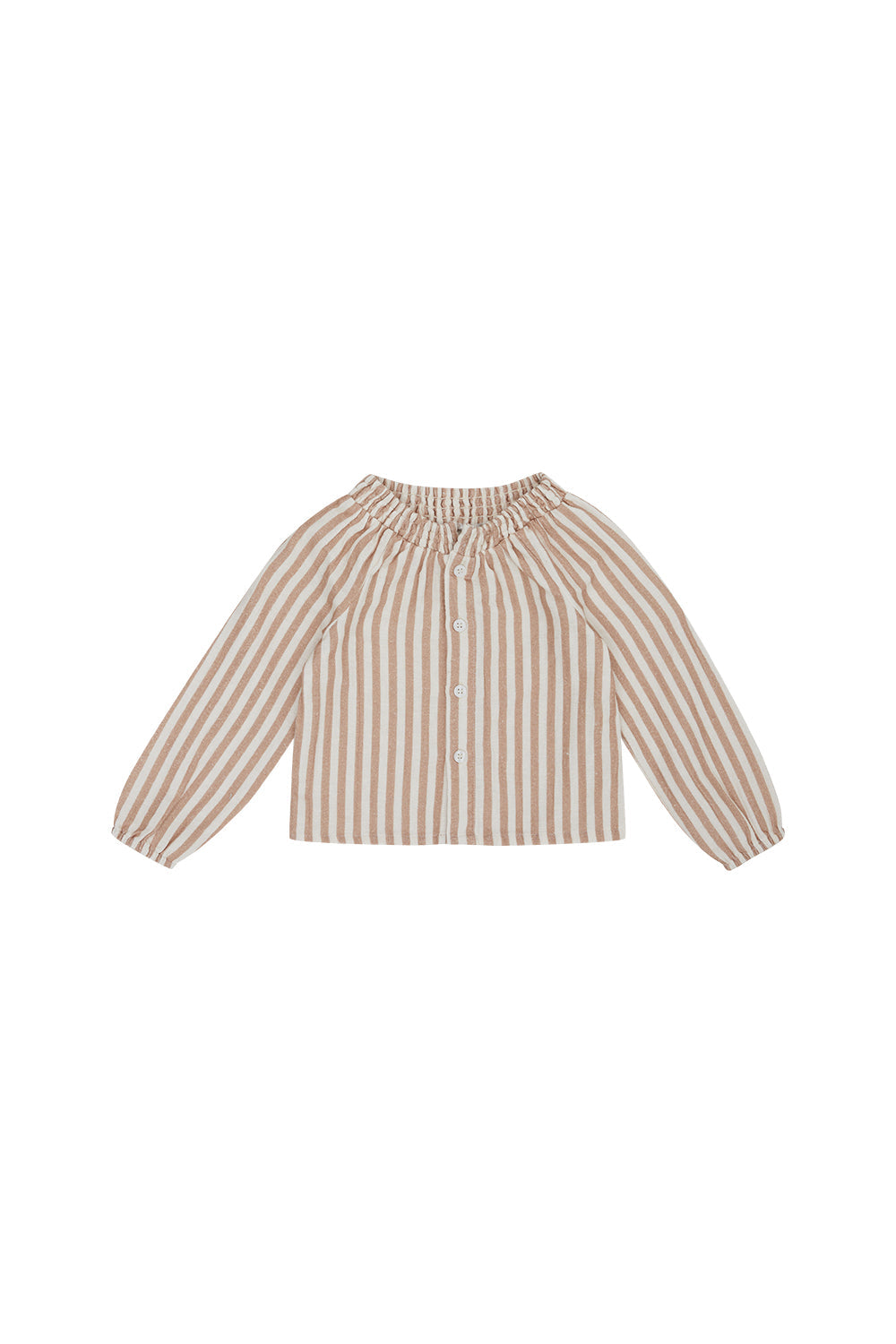 Linen blouse with stripes