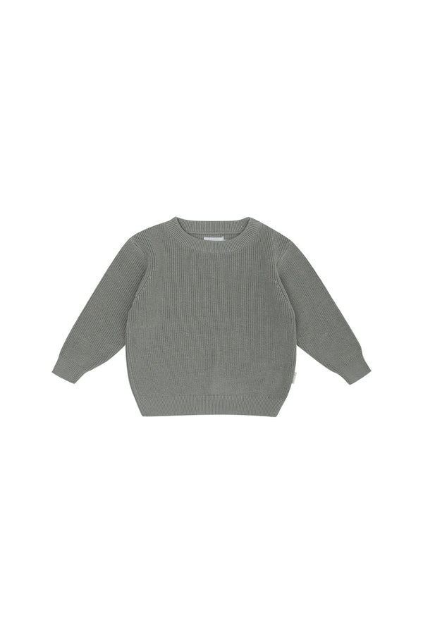 Chunky Knit Pullover 'soft green'