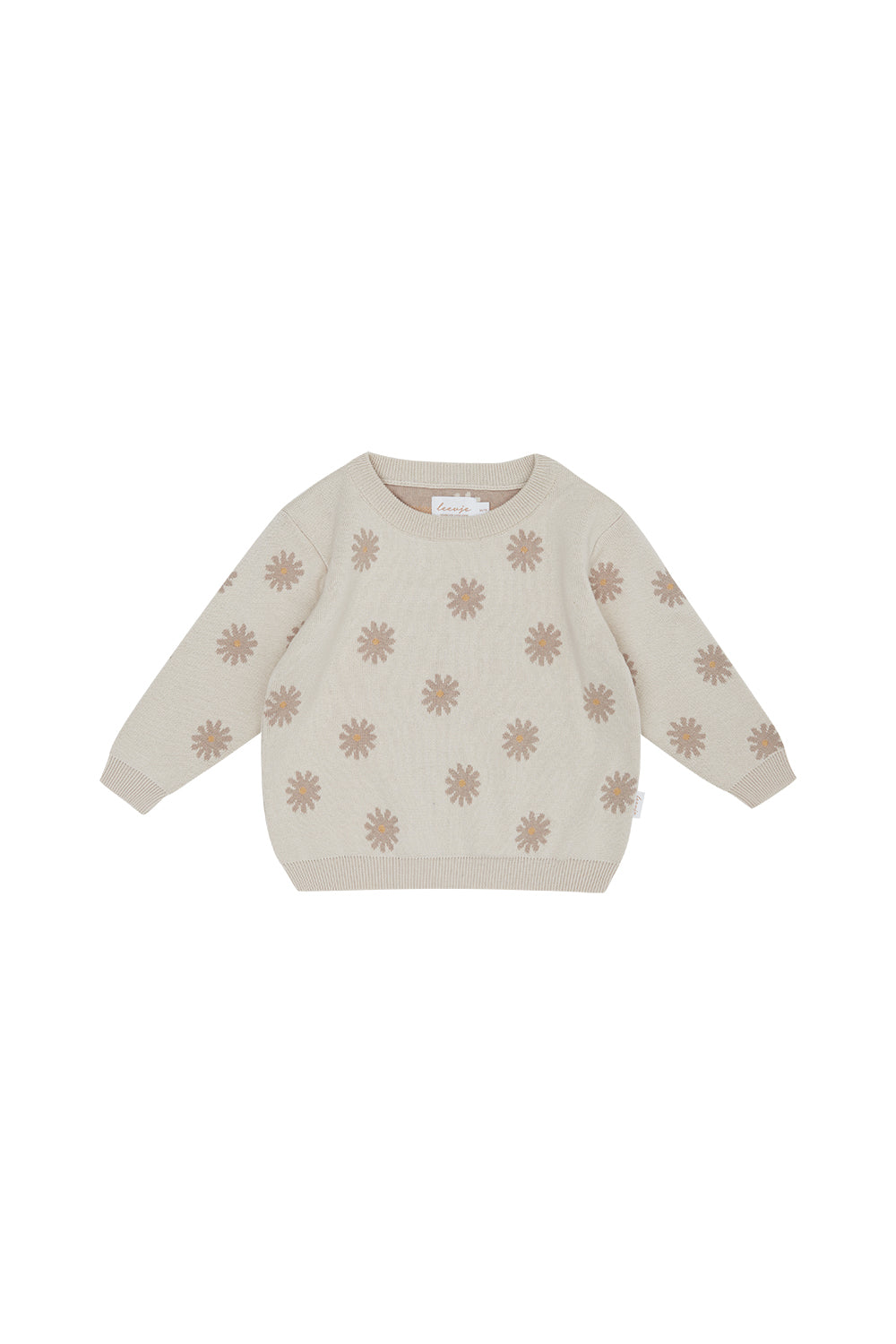 Chunky knit sweater 'field of daisies'