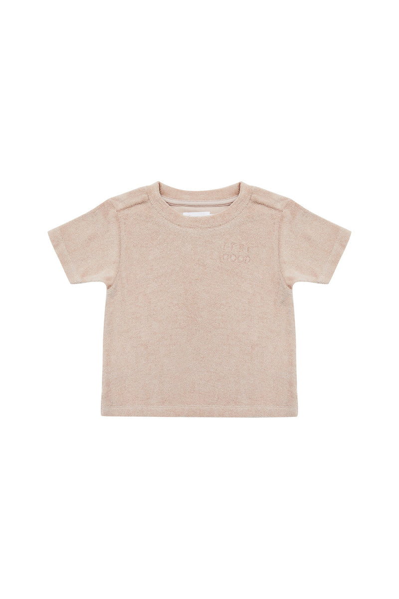 Frottee Shirt 'feel good' in dusty rose