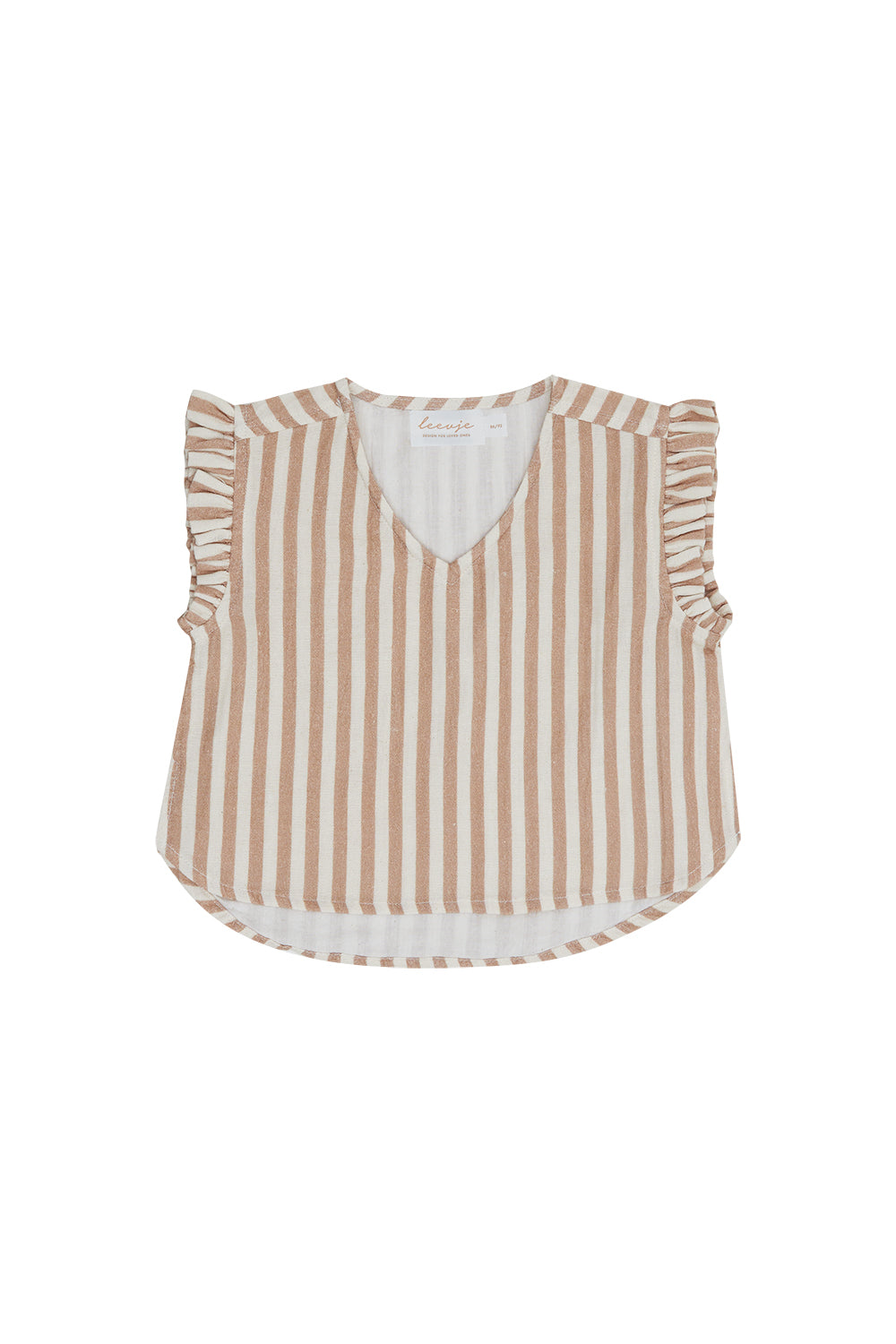 Striped linen top for children