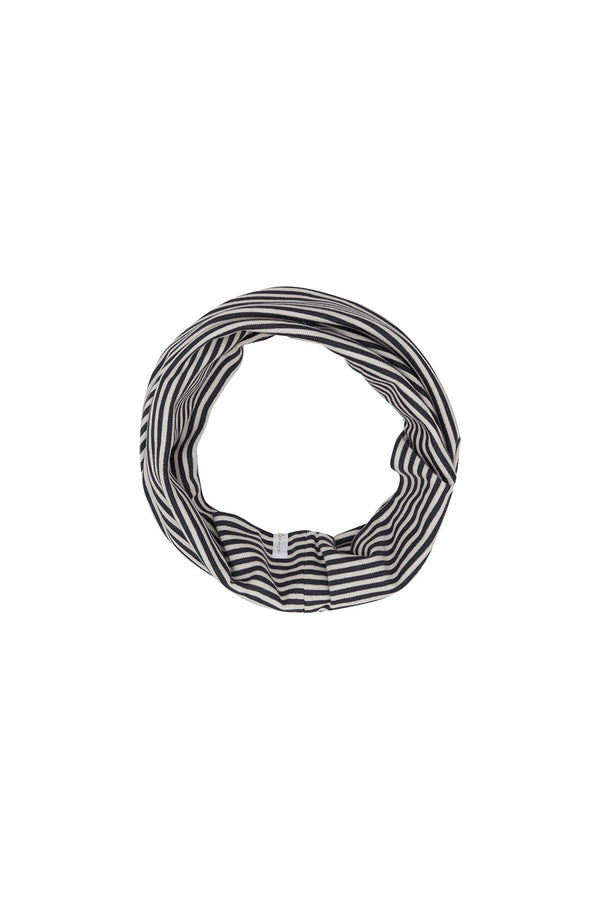 Loop Schal aus Bio-Baumwolle 'navy stripes'