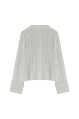 Premium Knitwear: Cable Knit Pullover Für Frauen Hw 23/24