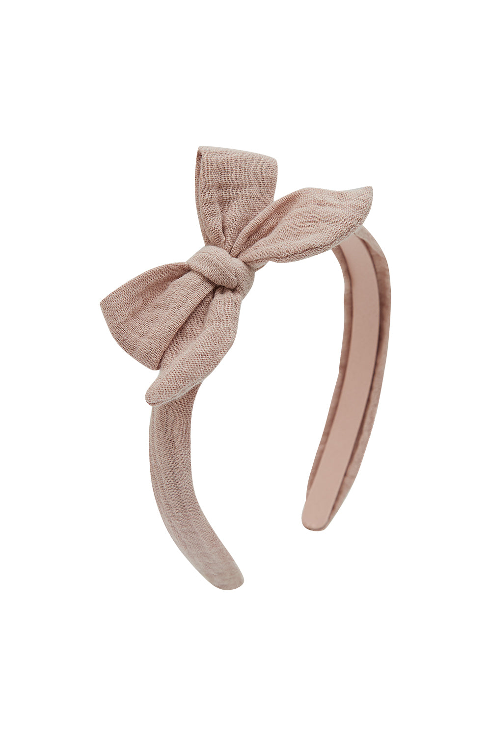 Muslin headband with bow